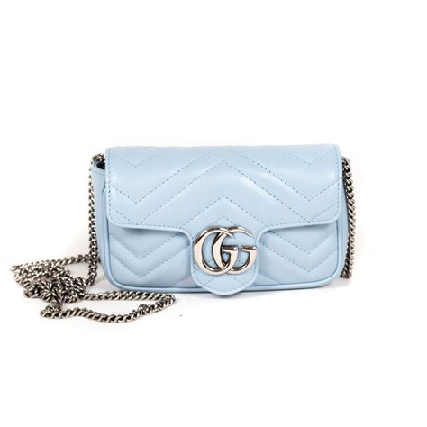 light blue gucci marmont|Gucci Marmont mini street style.